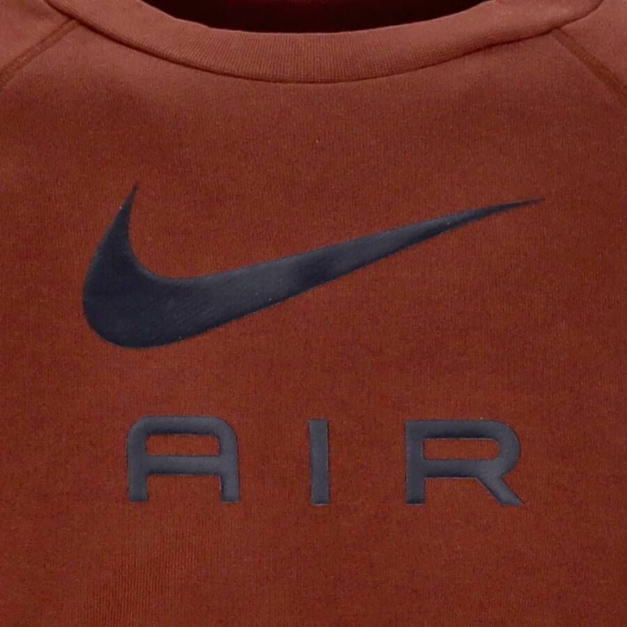 Nike Lichtgewicht Crewneck Sweatshirt Sportkleding Air French Terry Crew Brown Heren