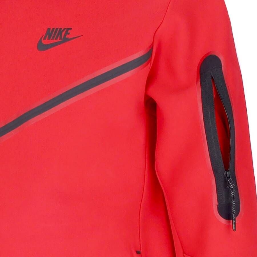 Nike Lichtgewicht Zip Hoodie Tech Fleece Sportkleding Red Heren
