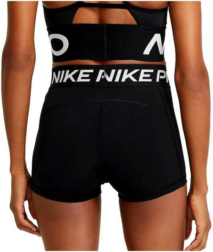 Nike Zwarte mesh trainings shorts Zwart Dames