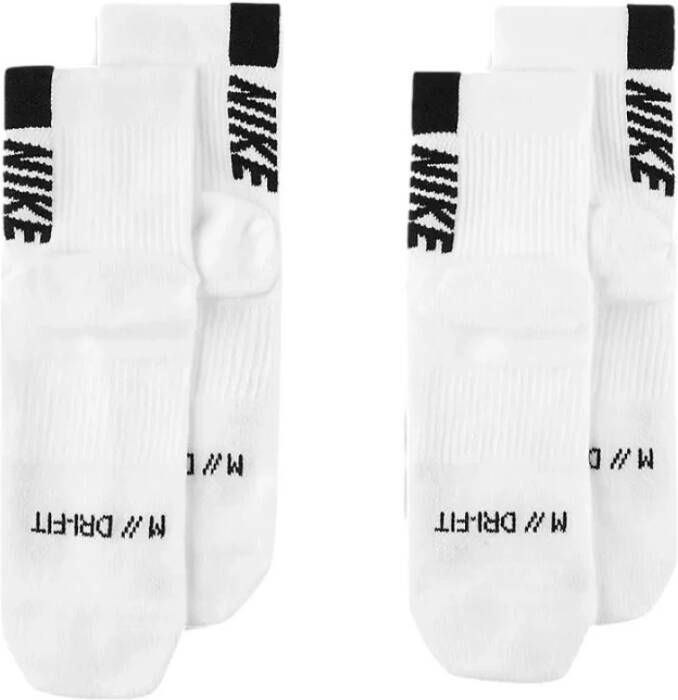 Nike Unisex Multiplier Sokken Sx7556 Wit Unisex