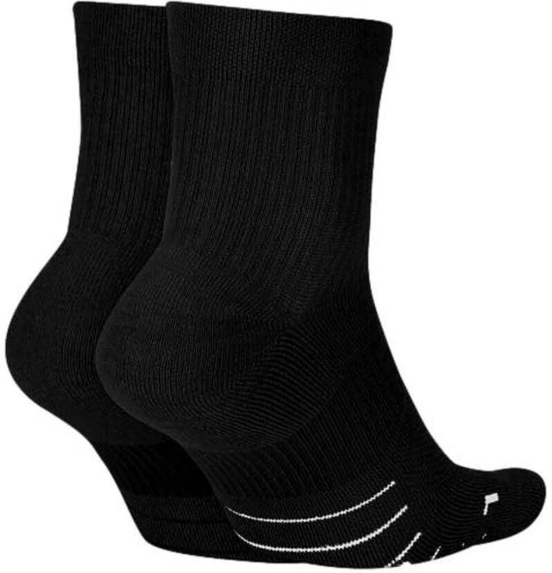 Nike Zwarte Sokken Multiplier 3-Pack Zwart Unisex