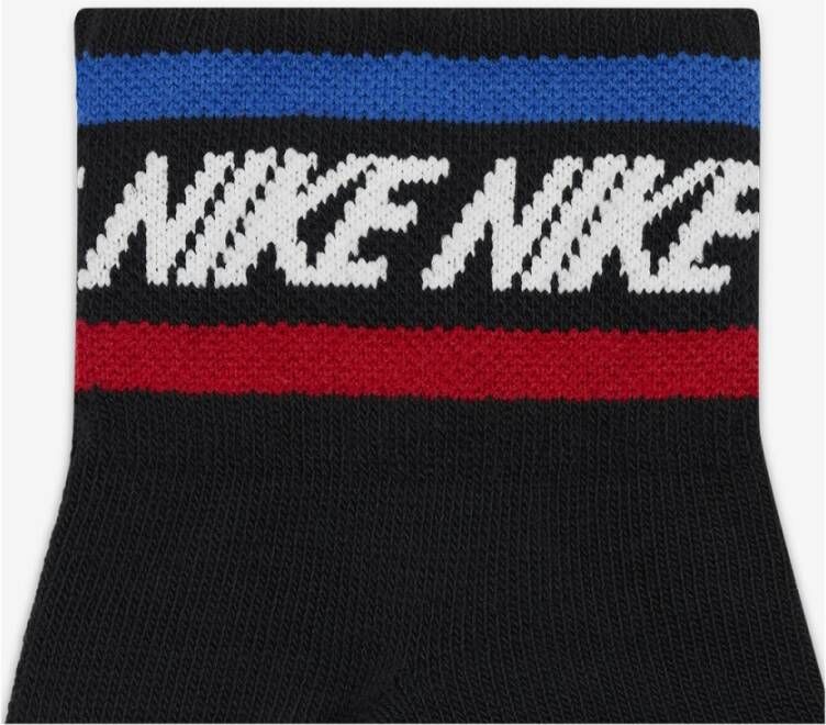 Nike Stretch Sokken Trio Zwart Heren