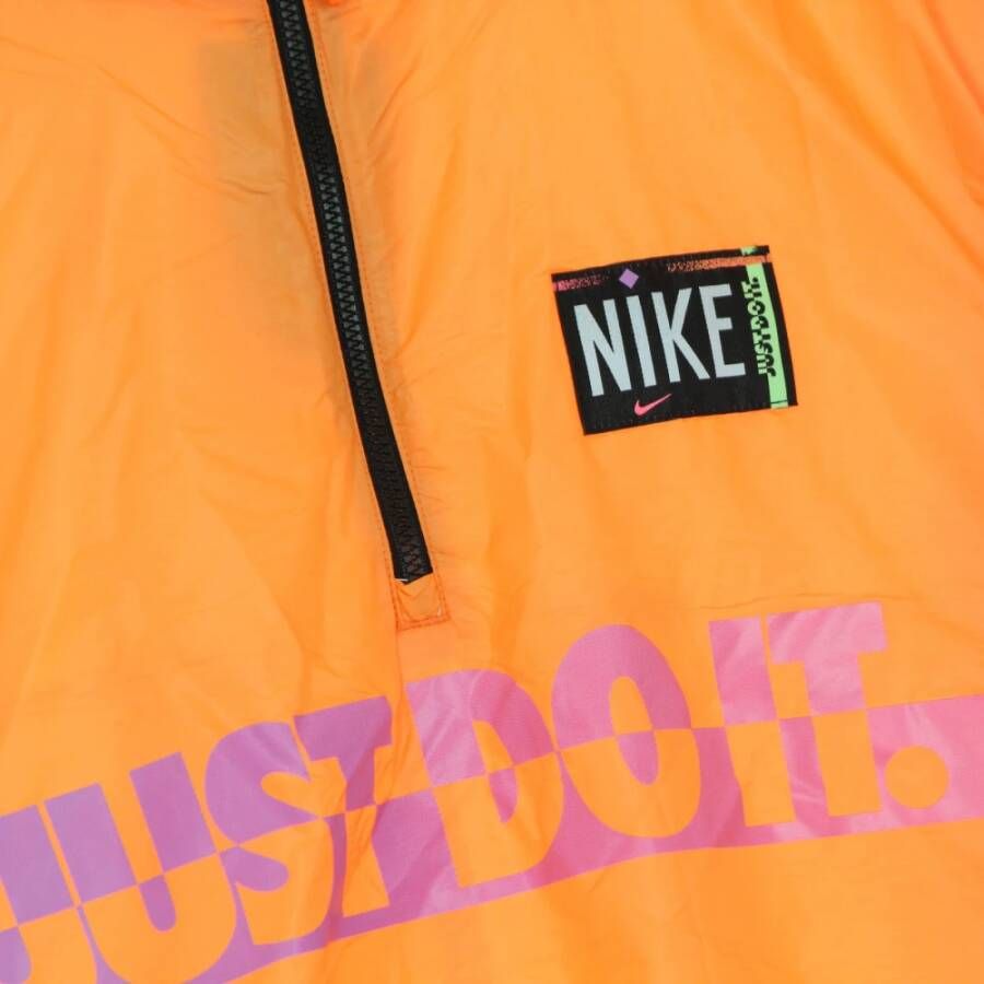 Nike Sportswear Geweven Pullover Jas Orange Dames