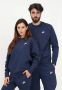 Nike Comfortabele Fleece Crewneck Sweatshirt Blauw Unisex - Thumbnail 5
