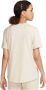 Nike Essentials Club Tee Dames T-Shirt Beige Dames - Thumbnail 3