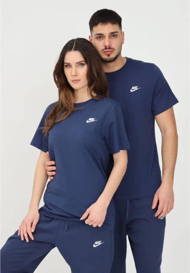 Nike Sportswear Club Tee Klassiek Comfort en Stijl Blauw Unisex