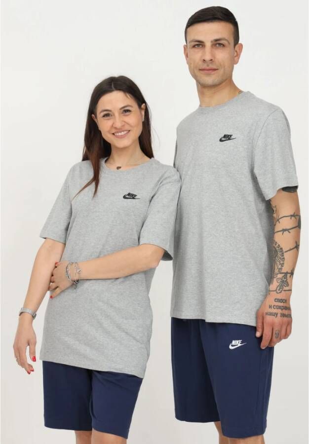 Nike Sportswear Club Grijze T-shirt Grijs Unisex