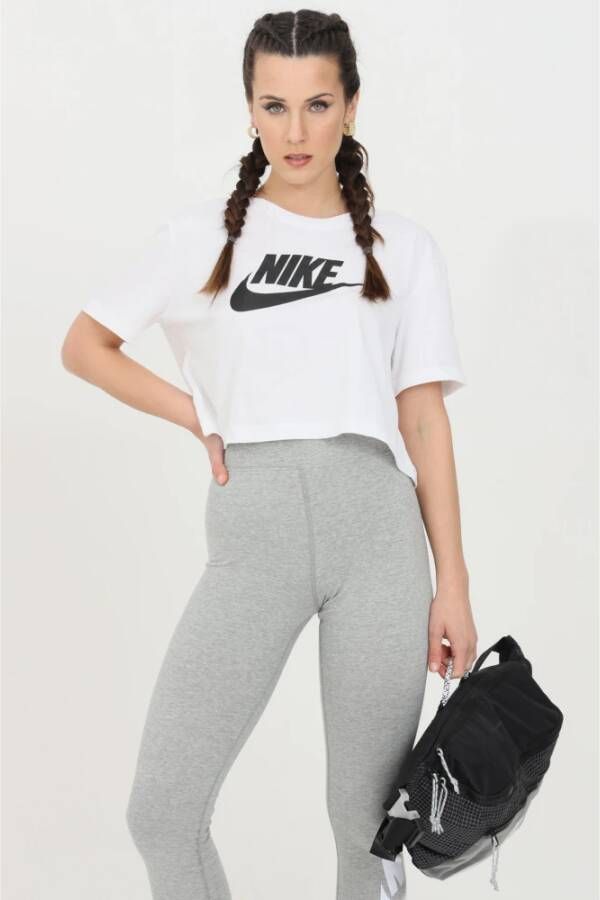 Nike Casual Katoenen T-shirt voor vrouwen Wit Dames