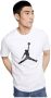Jordan Jumpman Crew T-Shirt Wit Zwart White Heren - Thumbnail 3