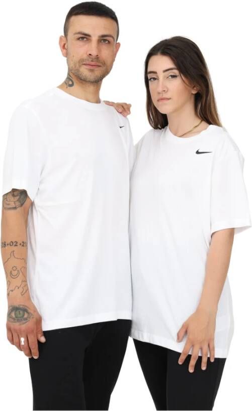 Nike "Witte Dri-FIT Sportshirt" Wit Unisex
