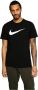 Nike Zwarte Oversized Swoosh T-Shirt Zwart Unisex - Thumbnail 6
