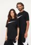 Nike Zwarte Oversized Swoosh T-Shirt Zwart Unisex - Thumbnail 5