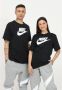 Nike Zwarte Katoenen Oversized T-shirts en Polos Black Unisex - Thumbnail 5
