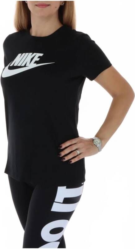 Nike Modeprint Zwarte T-shirt Zwart Dames