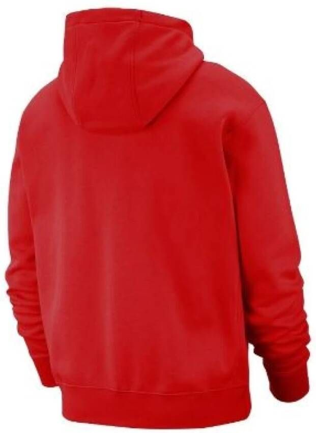Nike Rode Sweatshirt met Ritssluiting Rood Heren