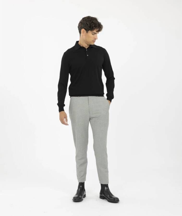 Nine In The Morning Joggingbroek met rits en verstelbare zoom Gray Heren