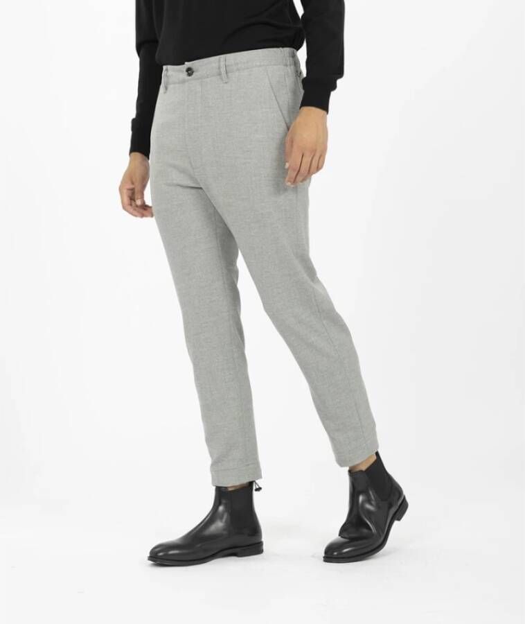 Nine In The Morning Joggingbroek met rits en verstelbare zoom Gray Heren