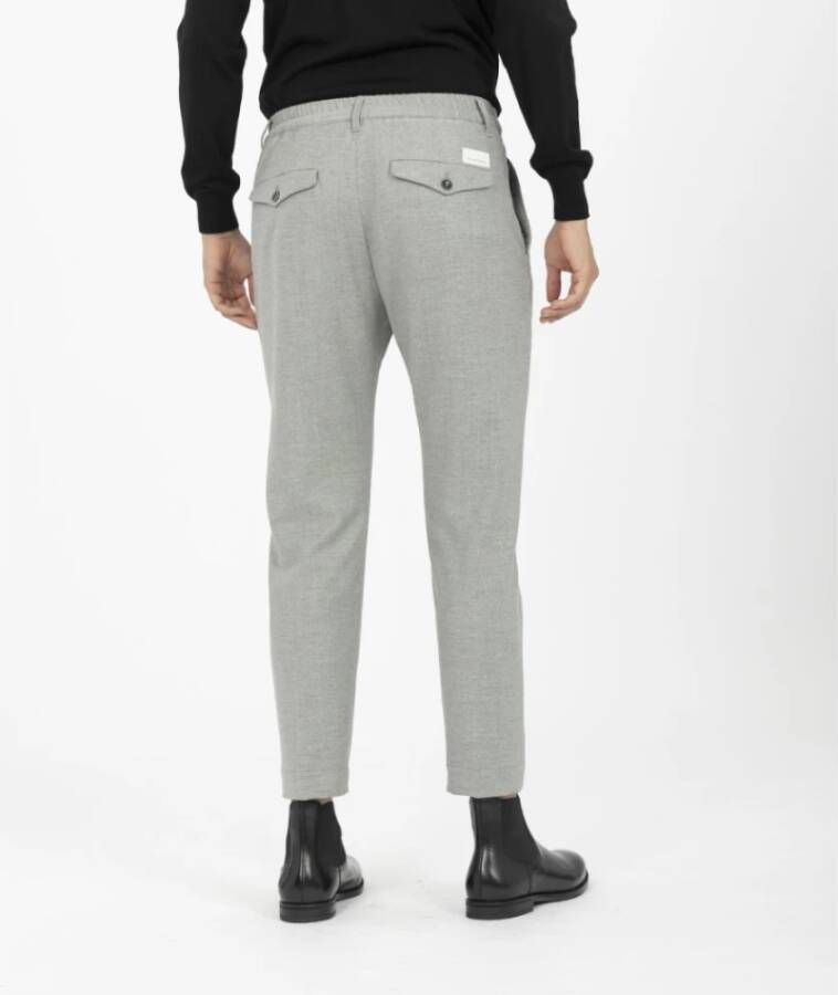 Nine In The Morning Joggingbroek met rits en verstelbare zoom Gray Heren