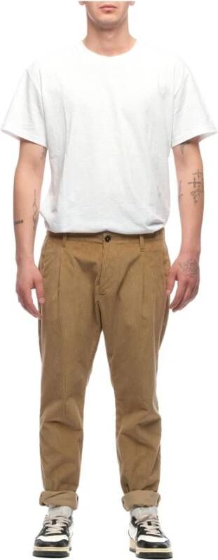 Nine In The Morning Slim-fit Trousers Beige Heren