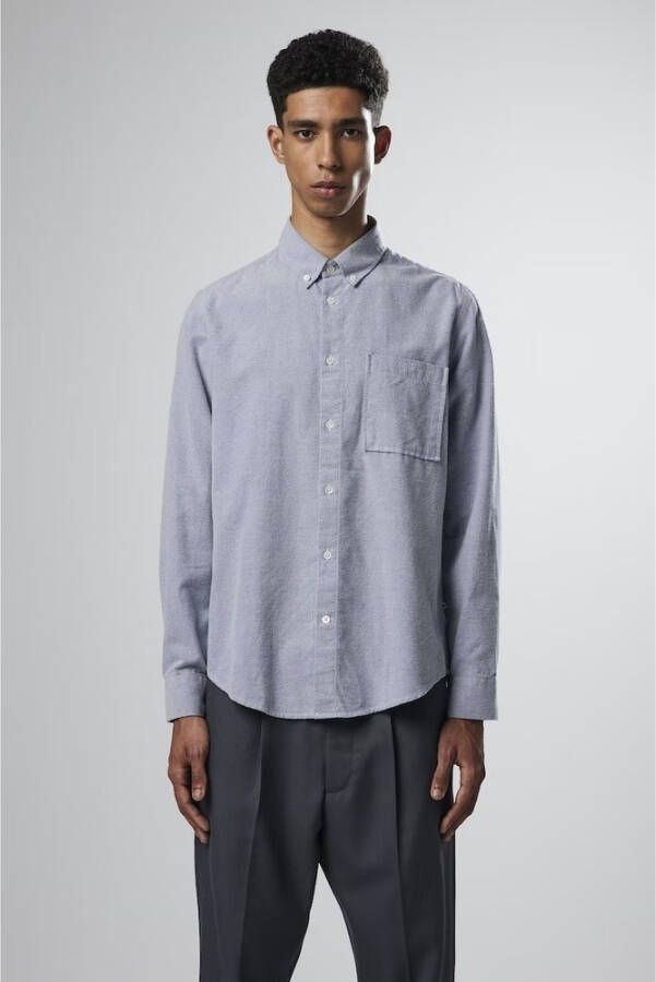 Nn07 Formele shirts Blauw Heren