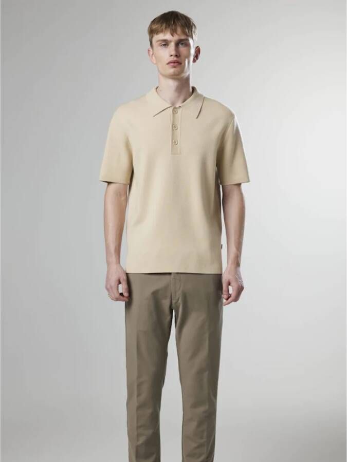 Nn07 Polo Shirts Beige Heren