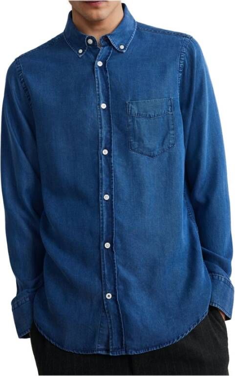 Nn07 Shirt Blauw Heren