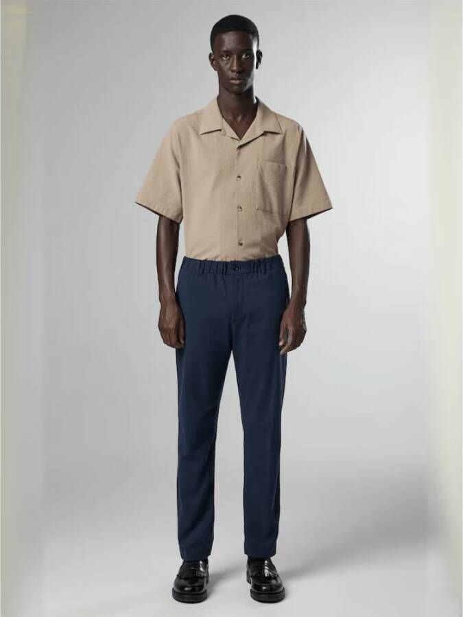 Nn07 Trousers Blauw Heren