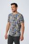No Excess T-Shirt Print Blauw - Thumbnail 2