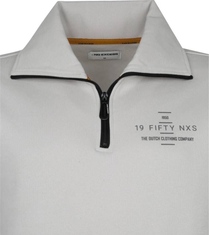 No Excess Half Zip Trui Beige - Foto 2