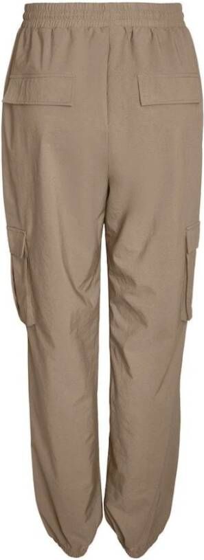 Noisy May Tapered Trousers Beige Dames