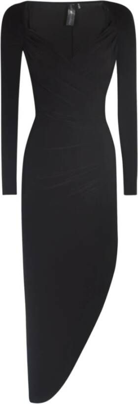 Norma Kamali Maxi Dresses Zwart Dames