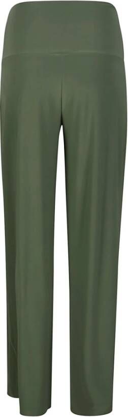 Norma Kamali Straight Trousers Groen Dames