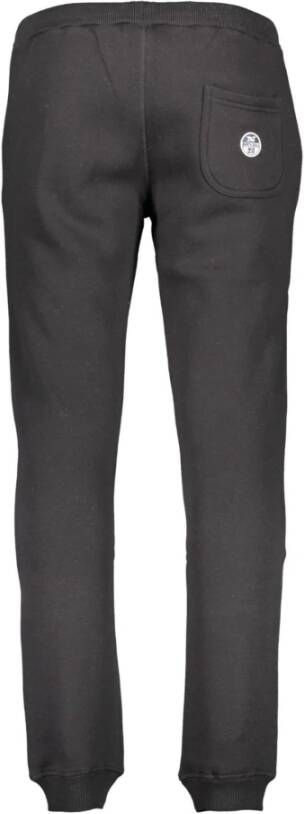 North Sails Black Cotton Jeans & Pant Zwart Heren