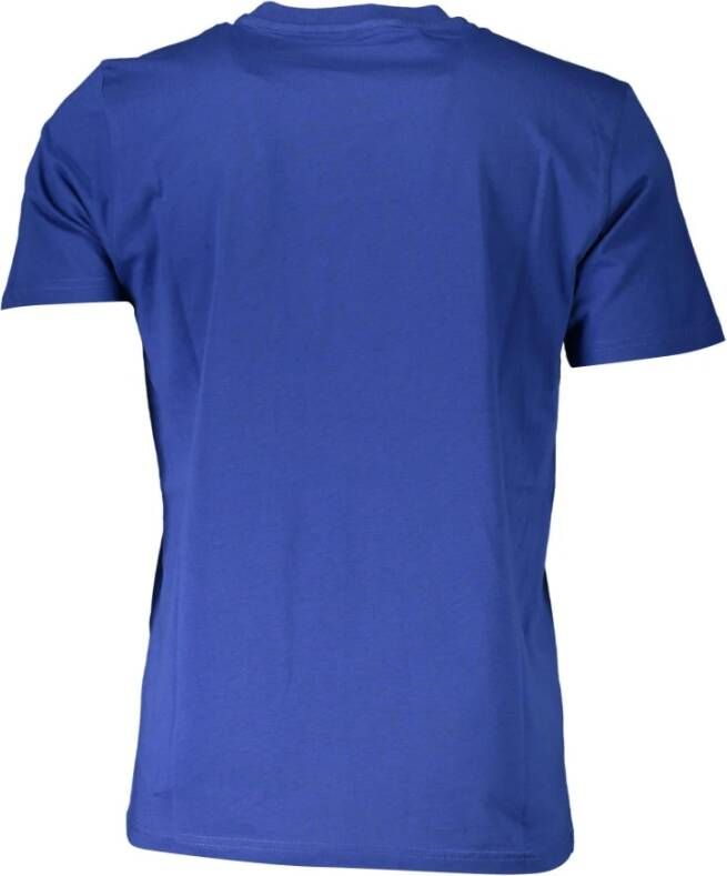 North Sails Blue Cotton T-Shirt Blauw Heren