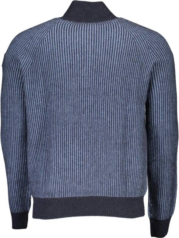 North Sails Blue Wool Sweater Blauw Heren