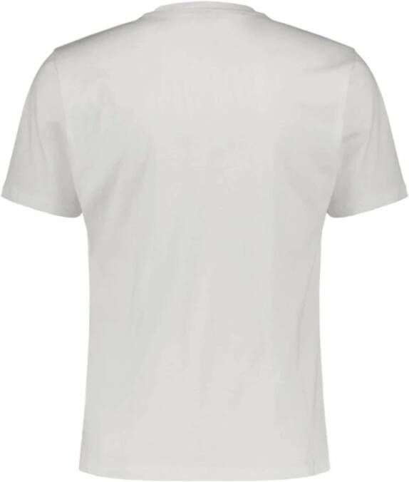 North Sails Crewneck T-shirt met voorprint Wit Heren