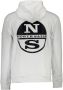 North Sails Witte Katoenen Sweater met Capuchon en Print White Heren - Thumbnail 2