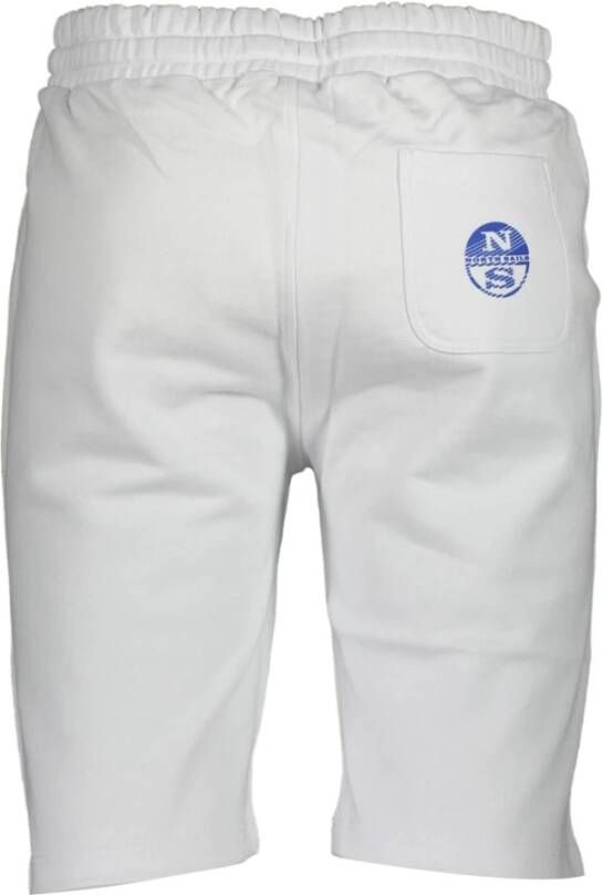North Sails White Cotton Jeans & Pant Wit Heren