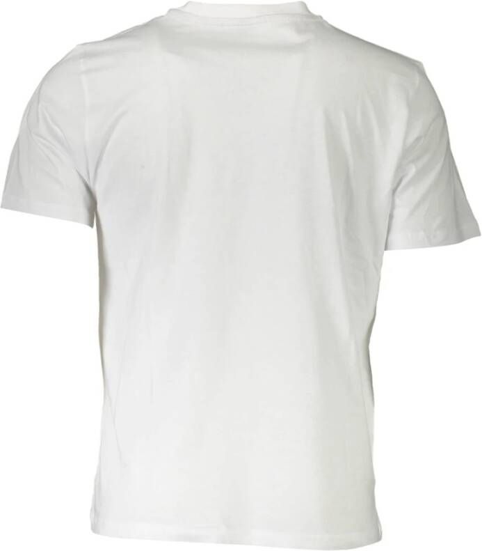 North Sails White Cotton T-Shirt Wit Heren