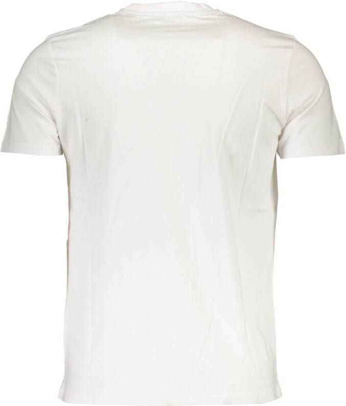 North Sails White Cotton T-Shirt Wit Heren