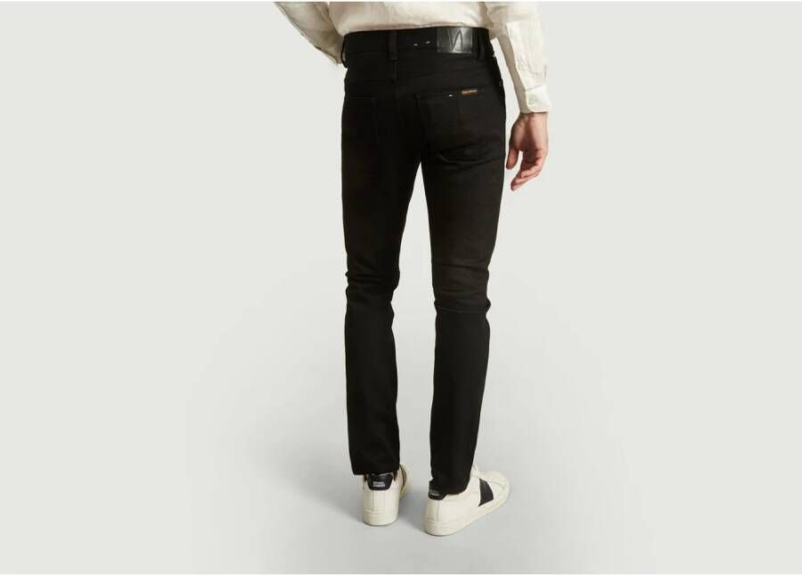 Nudie Jeans 12.75 oz. black cotton Lean Dean jeans Black Heren