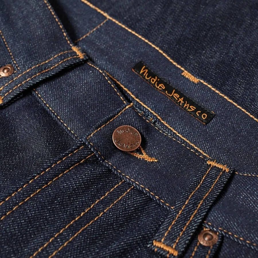 Nudie Jeans Gritty Jackson Dry Classic Blauw Heren