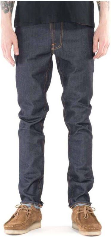 Nudie Jeans Mager decaan Blauw Heren