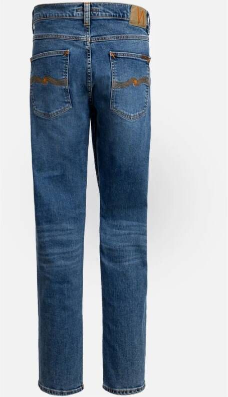 Nudie Jeans Slim-fit Jeans Blauw Heren