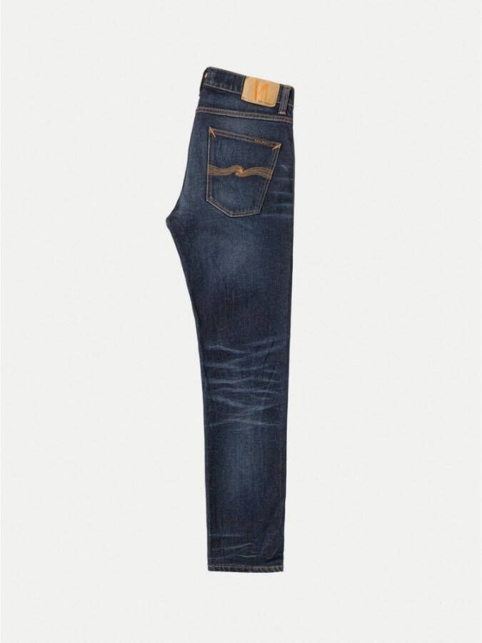Nudie Jeans Rechte jeans Blauw Heren