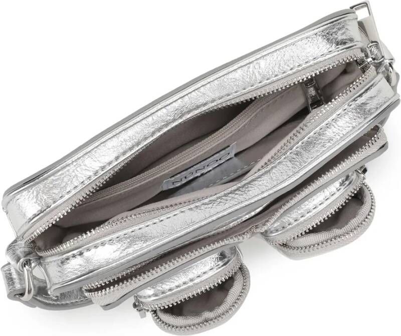 Núnoo Gerecyclede Cool Zilveren Crossbody Grijs Dames