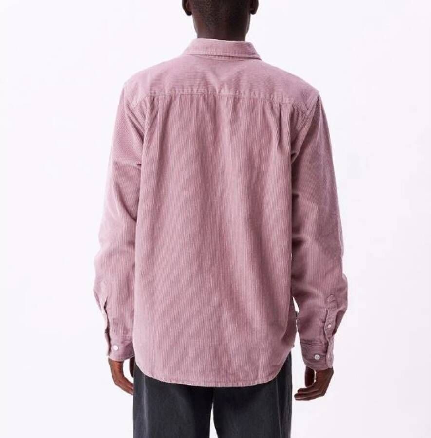 Obey Alledaagse t-Overhemd Roze Heren
