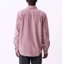 Obey Fluwelen Overhemd Lange Mouwen Lilac Krijt Pink Heren - Thumbnail 2