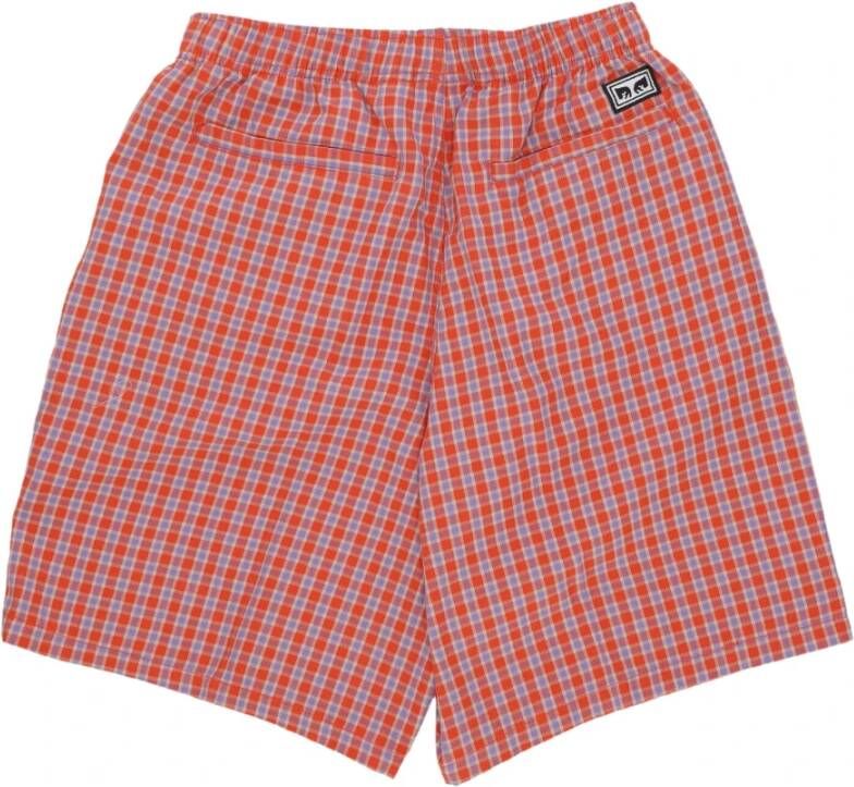 Obey Casual Shorts Rood Heren