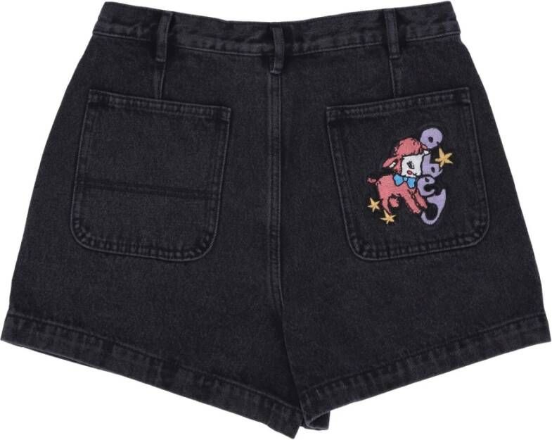 Obey Denim Shorts Zwart Dames